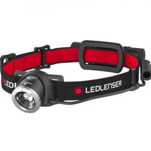 Ledlenser H8R Musta, punainen otsapanta taskulamppu LED