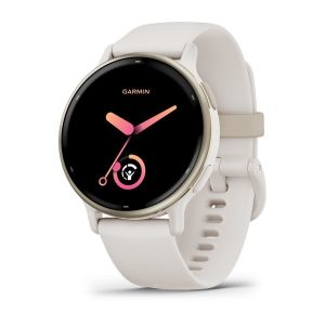 Garmin Vivoactive 5 3,05 cm (1,2") AMOLED 42 mm Digitaalinen 390 x 390 pikseliä Kosketusnäyttö Valkoinen Wi-Fi GPS (satelliitti)