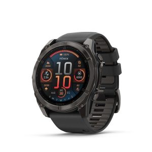 Garmin Fenix 8 3,56 cm (1,4") AMOLED 51 mm Digitaalinen 454 x 454 pikseliä Kosketusnäyttö Titanium Wi-Fi GPS (satelliitti)