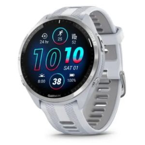 Garmin Forerunner 965 3,56 cm (1,4") AMOLED 47 mm Digitaalinen 454 x 454 pikseliä Kosketusnäyttö Valkoinen Wi-Fi GPS (satelliitti)