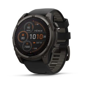 Garmin fenix 8 3,56 cm (1,4") 51 mm digitaalinen 280 x 280 pikseliä Kosketusnäyttö Titanium Wi-Fi GPS (satelliitti)