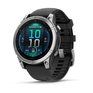 Garmin Fenix E 3,3 cm (1,3") AMOLED 47 mm Digitaalinen 416 × 416 pikseliä Kosketusnäyttö Ruostumaton teräs Wi-Fi GPS (satelliitti)