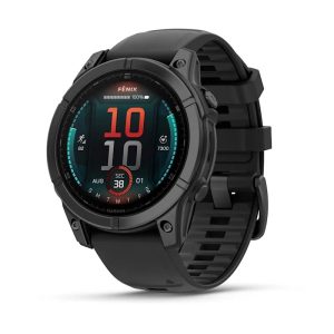 Garmin Fenix E 3,3 cm (1,3") AMOLED 47 mm Digitaalinen 416 x 416 pikseliä Kosketusnäyttö Musta Wi-Fi GPS (satelliitti)