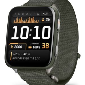 Garmin Venu X1 5,08 cm (2") AMOLED Digital 448 x 486 pikseliä Kosketusnäyttö Harmaa Wi-Fi GPS (satelliitti)