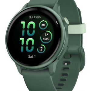 Garmin vívoactive 6 3,05 cm (1,2") AMOLED 42 mm Digitaalinen 390 x 390 pikseliä Kosketusnäyttö Vihreä Wi-Fi GPS (satelliitti)