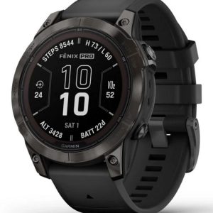 Garmin fēnix 7S Pro 3,05 cm (1,2") MIP 42 mm Digitaalinen 240 x 240 pikseliä Kosketusnäyttö Musta Wi-Fi GPS (satelliitti)