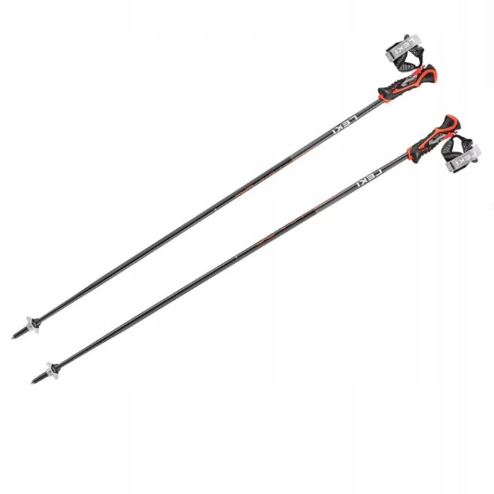 LEKI POLES 3D AIRFOIL musta/punainen 125